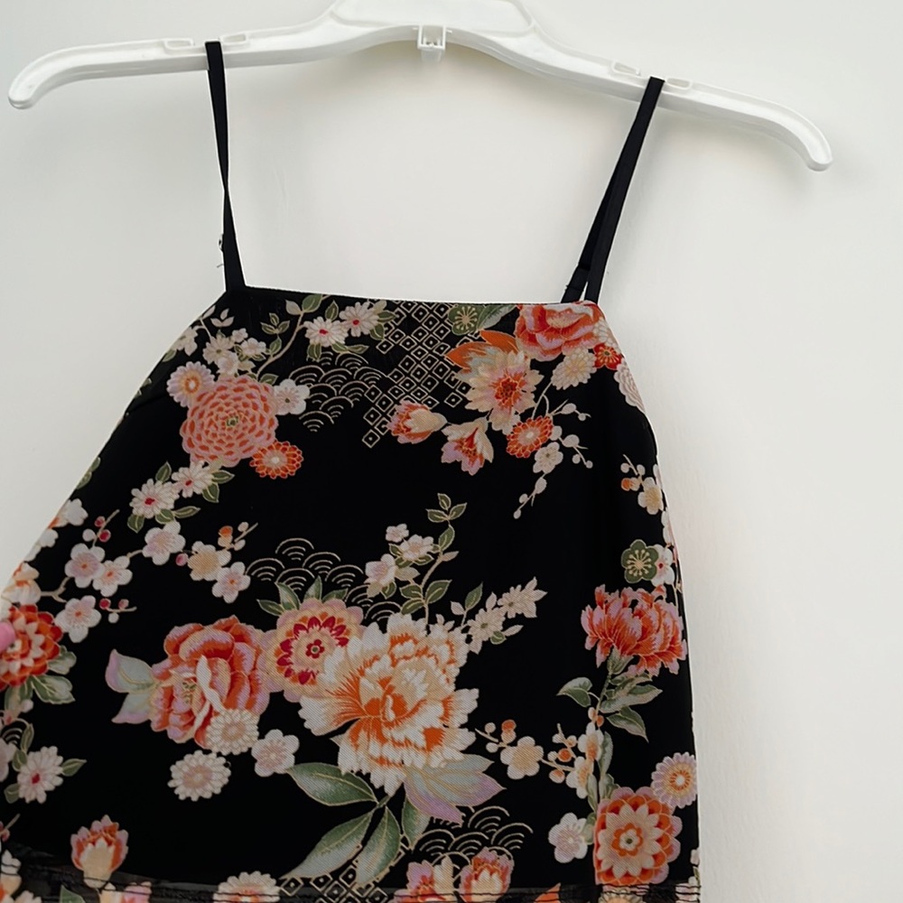 Forever 21 crop top flowers